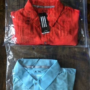 Adidas Climachill Golf Shirts Men’s Large (2) NWT